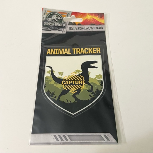 Jurassic World Animal Tracker Decal Sticker Dinosaur - Picture 12 of 13